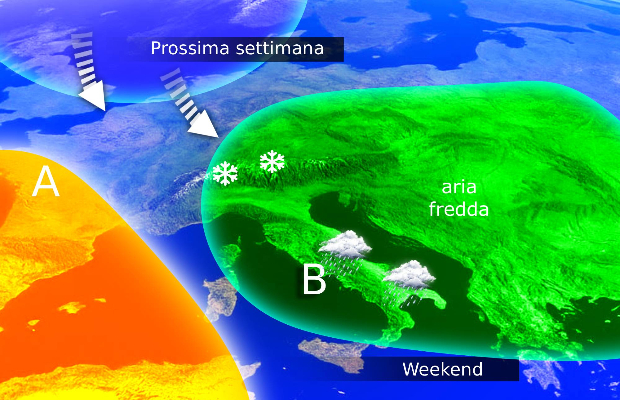 WEEKEND INSTABILE<br>POI PERTURBAZIONE