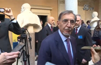 Violenza donne: La Russa e Castellone inaugurano panchina rossa in Senato