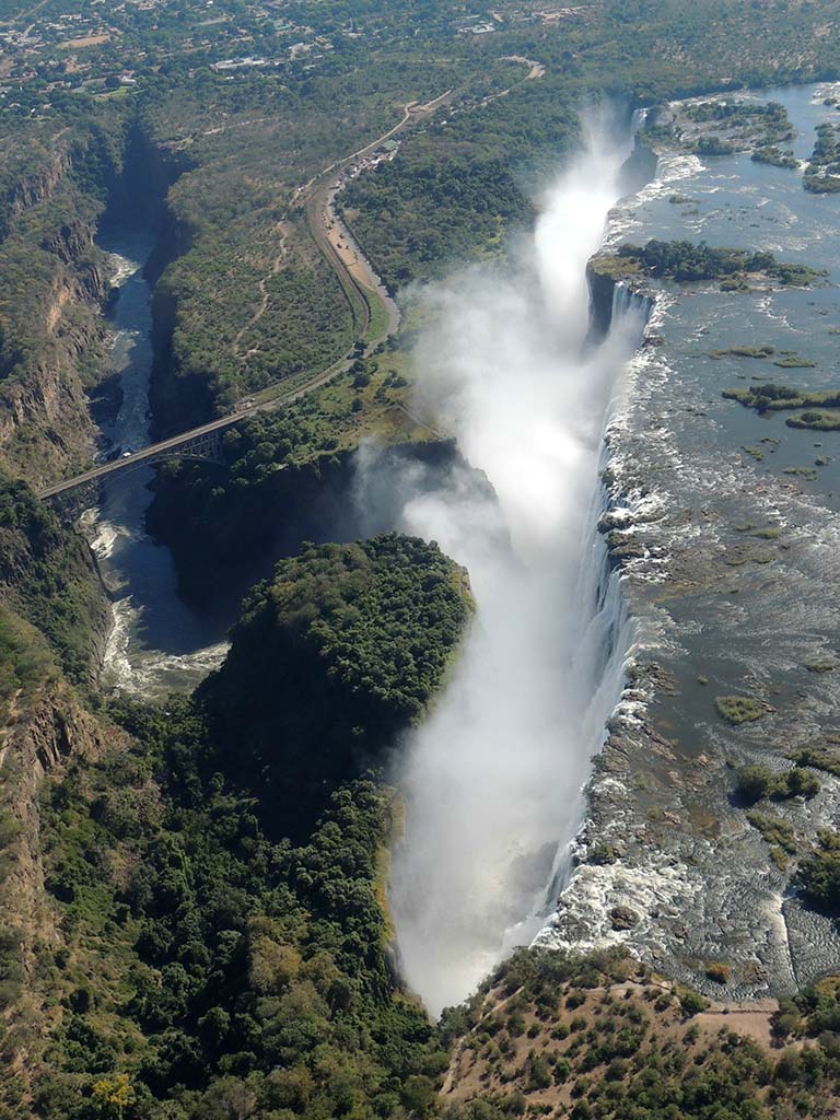 729 - Cascate Vittoria veduta aerea/2 - Botswana