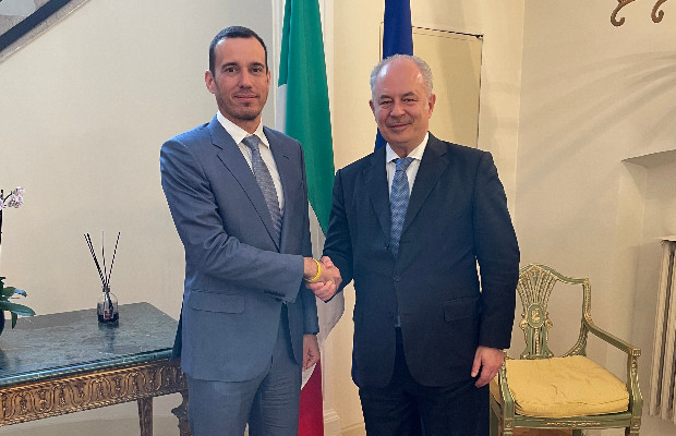 Partenza del Giro dâItalia in Bulgaria, incontro in Ambasciata