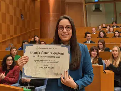 UNIVERSITAâ, A UNA STUDENTESSA DI UDINE IL PREMIO AMERICA GIOVANI