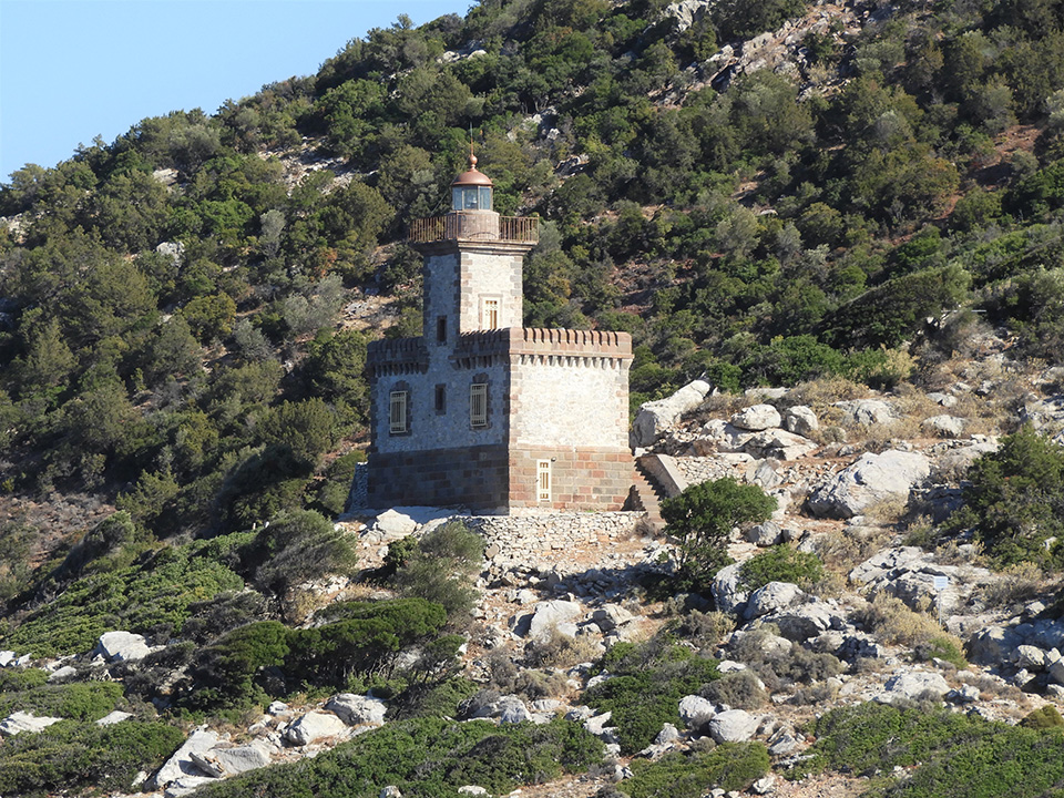 1061 - il faro dell'isola di Aegina - Grecia