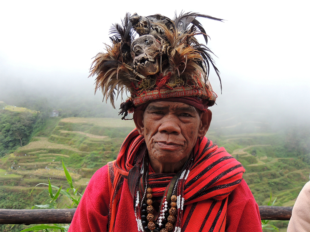 815 - Filippine - Uomo etnia Ifugao a Banaue