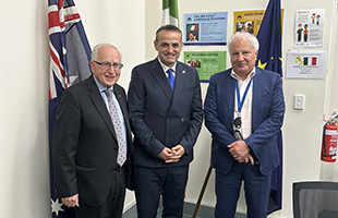 Il sindaco di Viggiano in visita al CO.AS.IT. di Melbourne