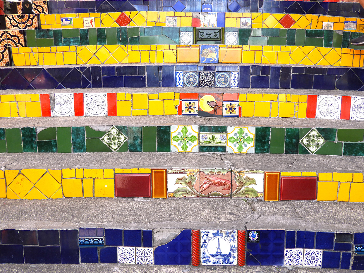 1214 - 007 - Scalinata Selaron a Rio de Janeiro - Brasile
