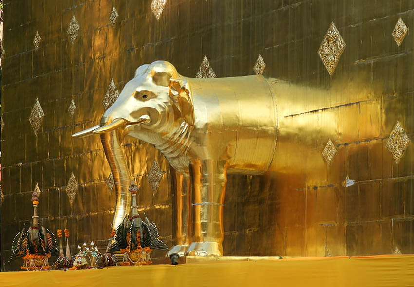 1096 - Particolare di tempio a Bangkok - Thailandia