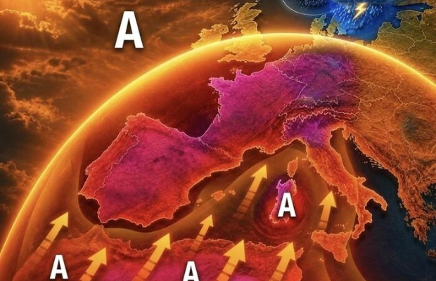 MASSE D’ARIA CALDA <BR> IN ARRIVO DALL’AFRICA