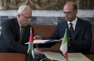 Italia-Palestina, firmati nove <br> accordi di cooperazione