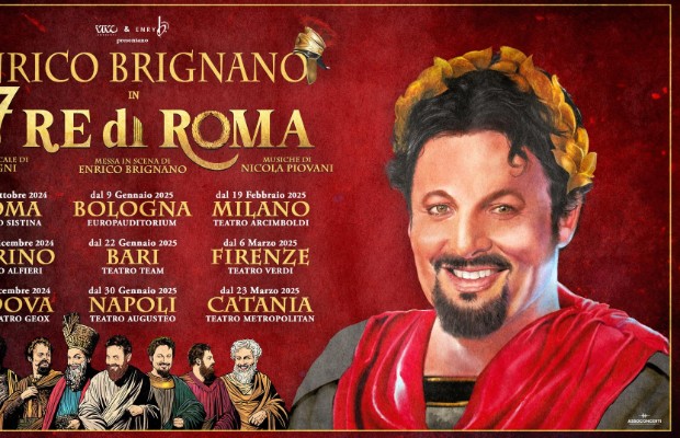 9Colonne | Brignano torna in scena con 'I 7 Re di Roma'